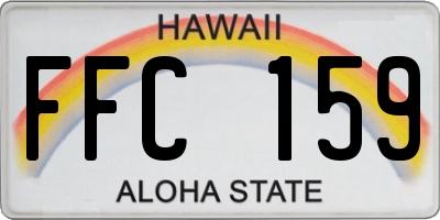 HI license plate FFC159