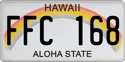 HI license plate FFC168
