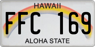 HI license plate FFC169