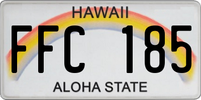 HI license plate FFC185