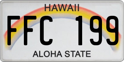 HI license plate FFC199