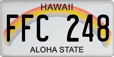 HI license plate FFC248