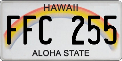 HI license plate FFC255