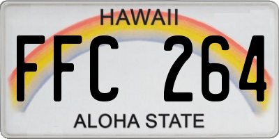 HI license plate FFC264