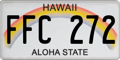 HI license plate FFC272