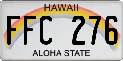 HI license plate FFC276