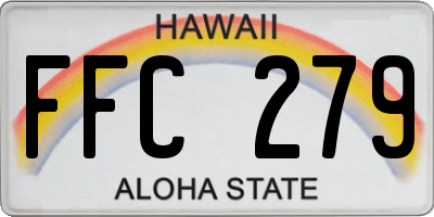 HI license plate FFC279