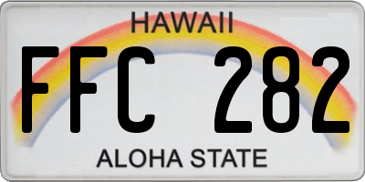 HI license plate FFC282
