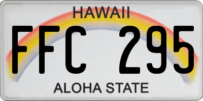 HI license plate FFC295