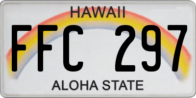 HI license plate FFC297