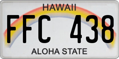 HI license plate FFC438