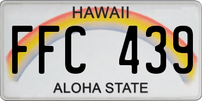 HI license plate FFC439