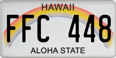 HI license plate FFC448