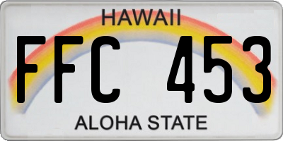 HI license plate FFC453