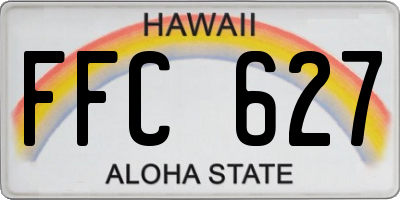 HI license plate FFC627