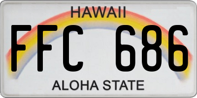 HI license plate FFC686