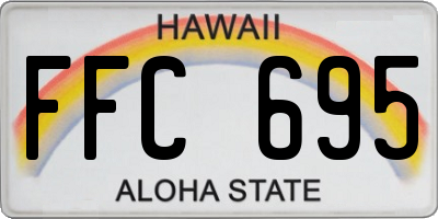 HI license plate FFC695