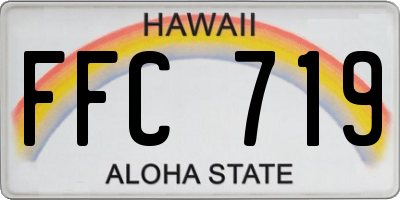 HI license plate FFC719