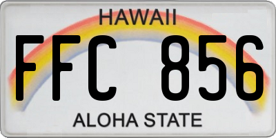 HI license plate FFC856