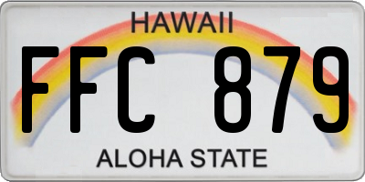 HI license plate FFC879