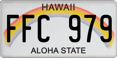 HI license plate FFC979