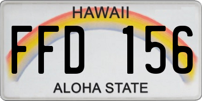 HI license plate FFD156