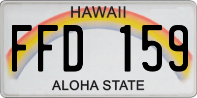 HI license plate FFD159
