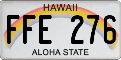 HI license plate FFE276