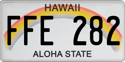HI license plate FFE282