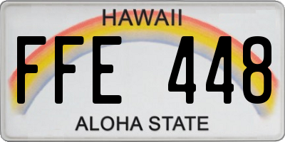 HI license plate FFE448