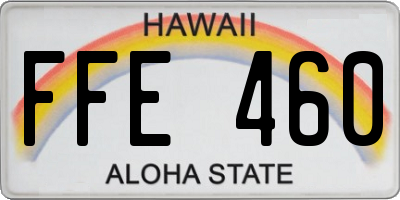 HI license plate FFE460