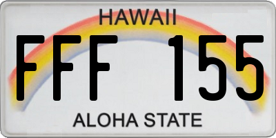 HI license plate FFF155