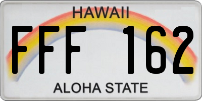 HI license plate FFF162