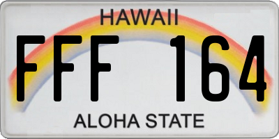 HI license plate FFF164