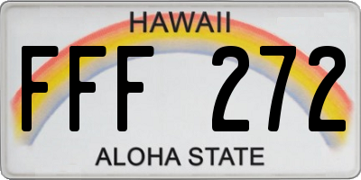 HI license plate FFF272
