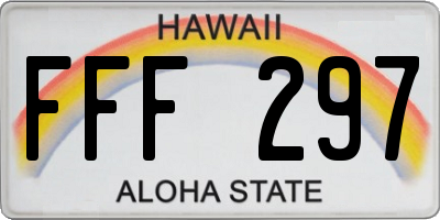 HI license plate FFF297