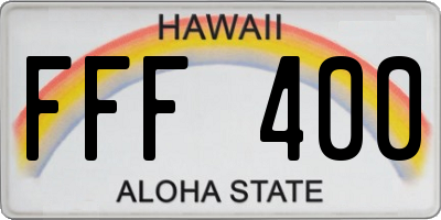 HI license plate FFF400