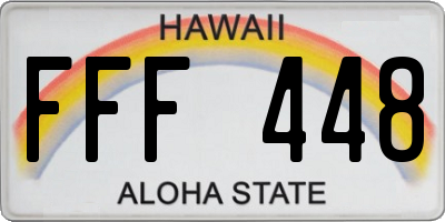 HI license plate FFF448