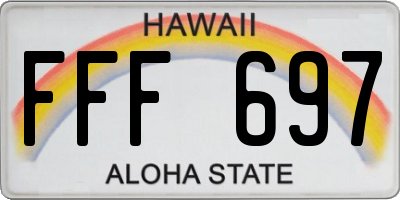 HI license plate FFF697