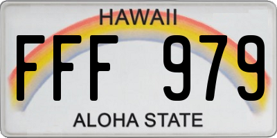 HI license plate FFF979