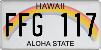 HI license plate FFG117