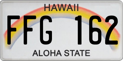 HI license plate FFG162