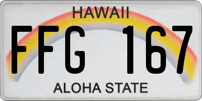 HI license plate FFG167