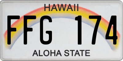 HI license plate FFG174
