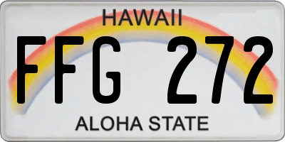 HI license plate FFG272
