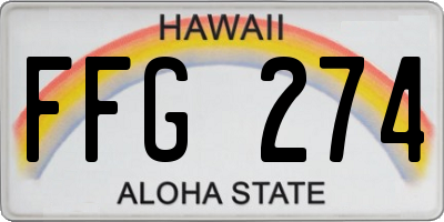 HI license plate FFG274