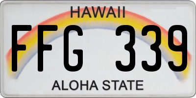 HI license plate FFG339