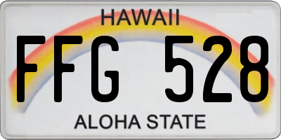 HI license plate FFG528