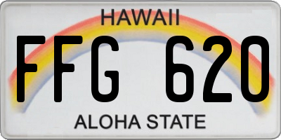 HI license plate FFG620