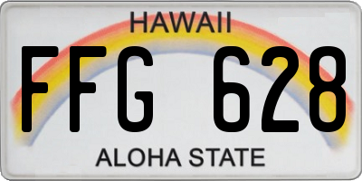 HI license plate FFG628